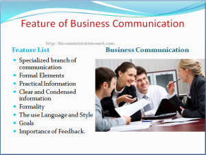 Features of business communication