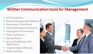 Written Communication tools for Management
