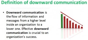 Definition of downward communication