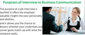 Purposes of Interview